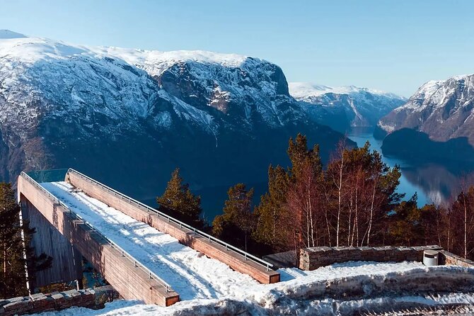 Winter Fjord Tour to Nærøyfjord, Flam and Stegastein from Bergen - The two-hour Nærøyfjord cruise is the heart of the day