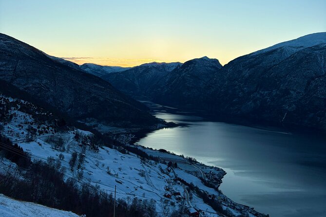 Winter Fjord Tour to Nærøyfjord, Flam and Stegastein from Bergen - Flåm is small but can feel very busy