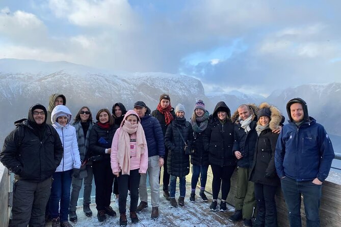 Winter Fjord Tour to Nærøyfjord, Flam and Stegastein from Bergen - Stegastein gives you the final big view